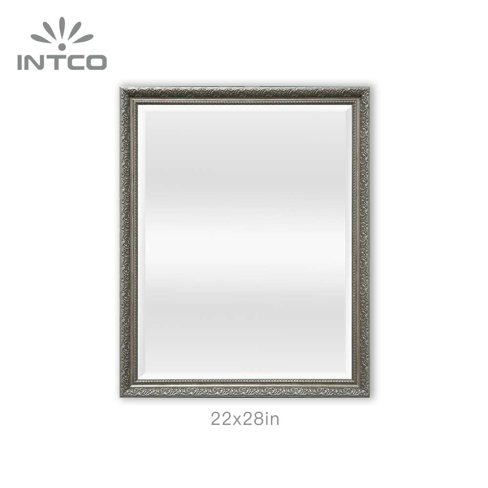 22x28in silver antique vintage wall mirror